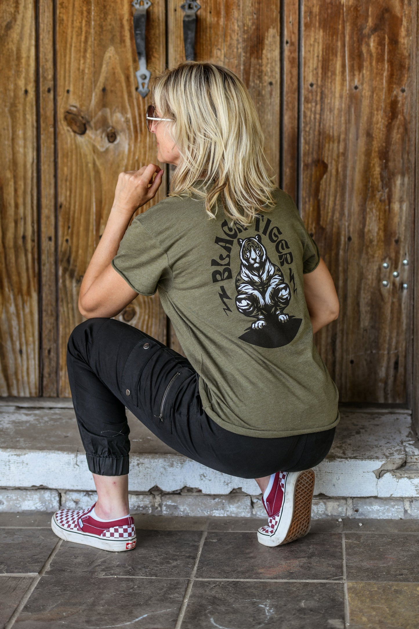 Black Tiger Logo Tee Shirt