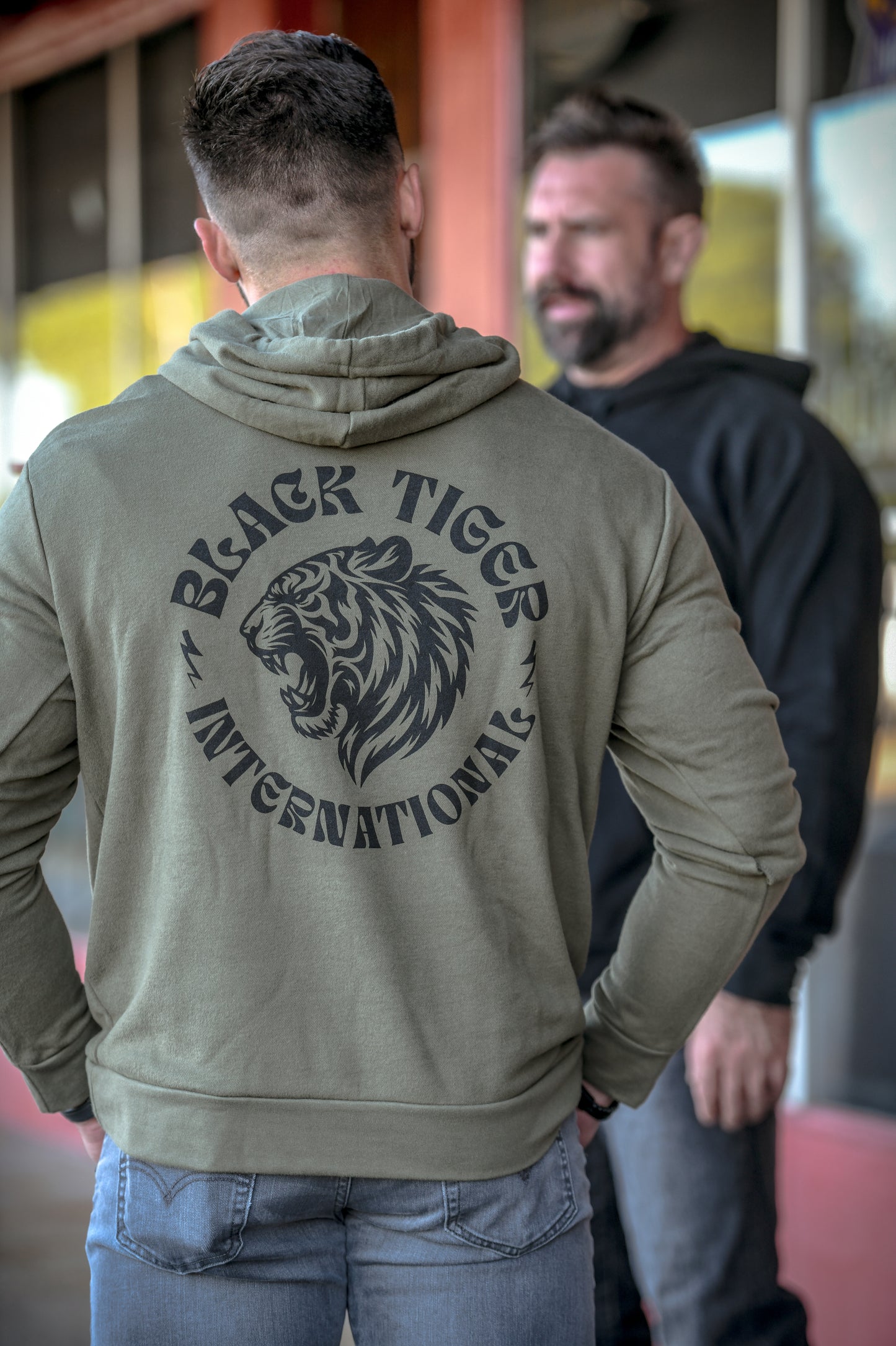 Attack Tiger Logo Hoodie OG Green